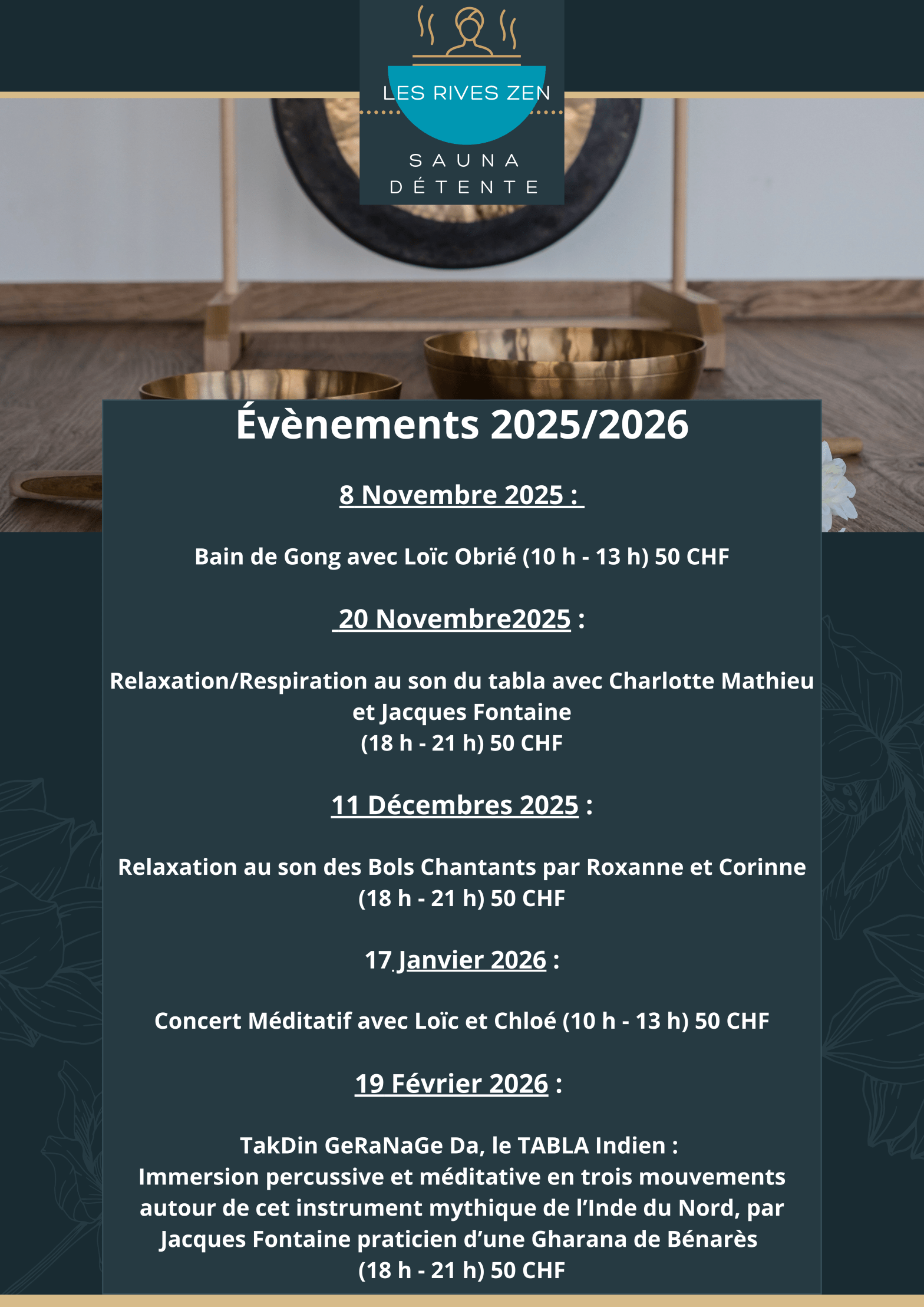 Événements 2025/2026